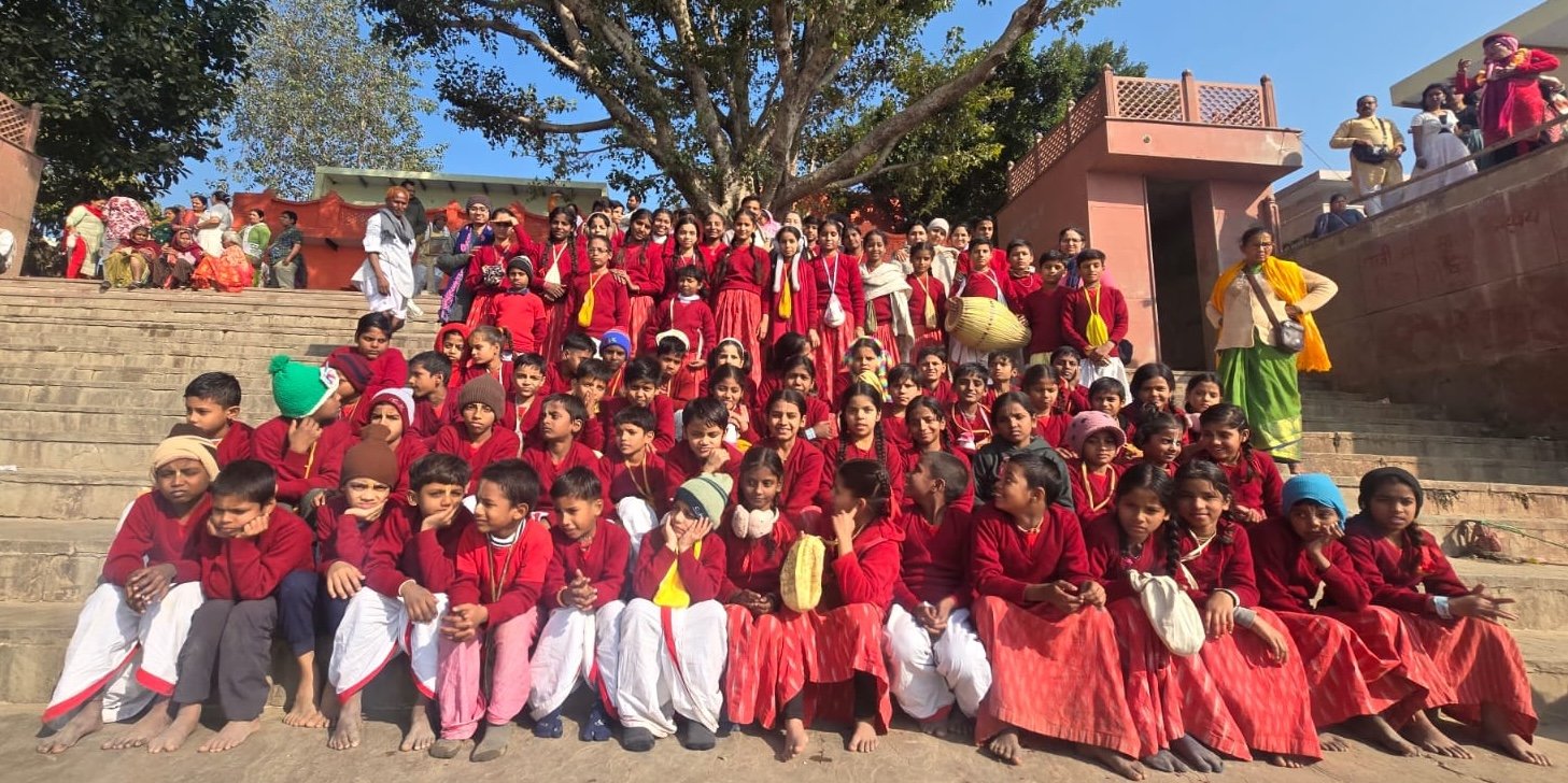 Children gathering at Bhakta Bandhav Gurukulam