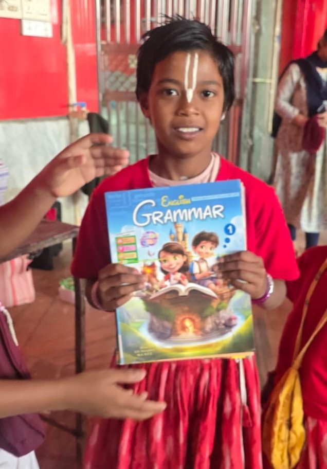 Grammar lesson at Bhakta Bandhav Gurukulam